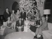 <p>Wood appears among Hollywood's elite at the 1956 Modern Screen Awards, with the likes of Doris Day, Debbie Reynolds, Janet Leigh, Tony Curtis, and Kirk Douglas. </p>