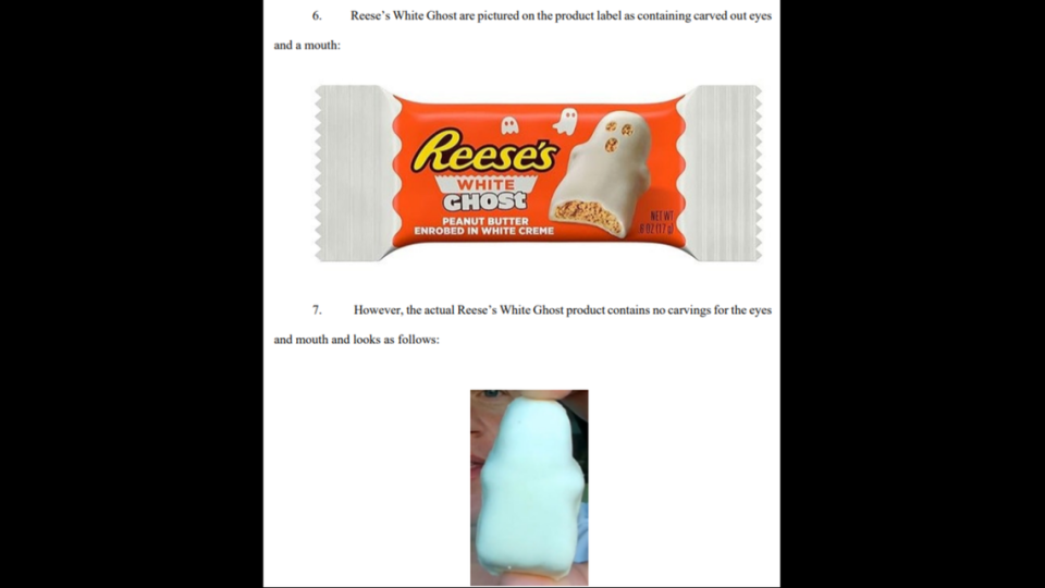 Reese’s white ghost candy.