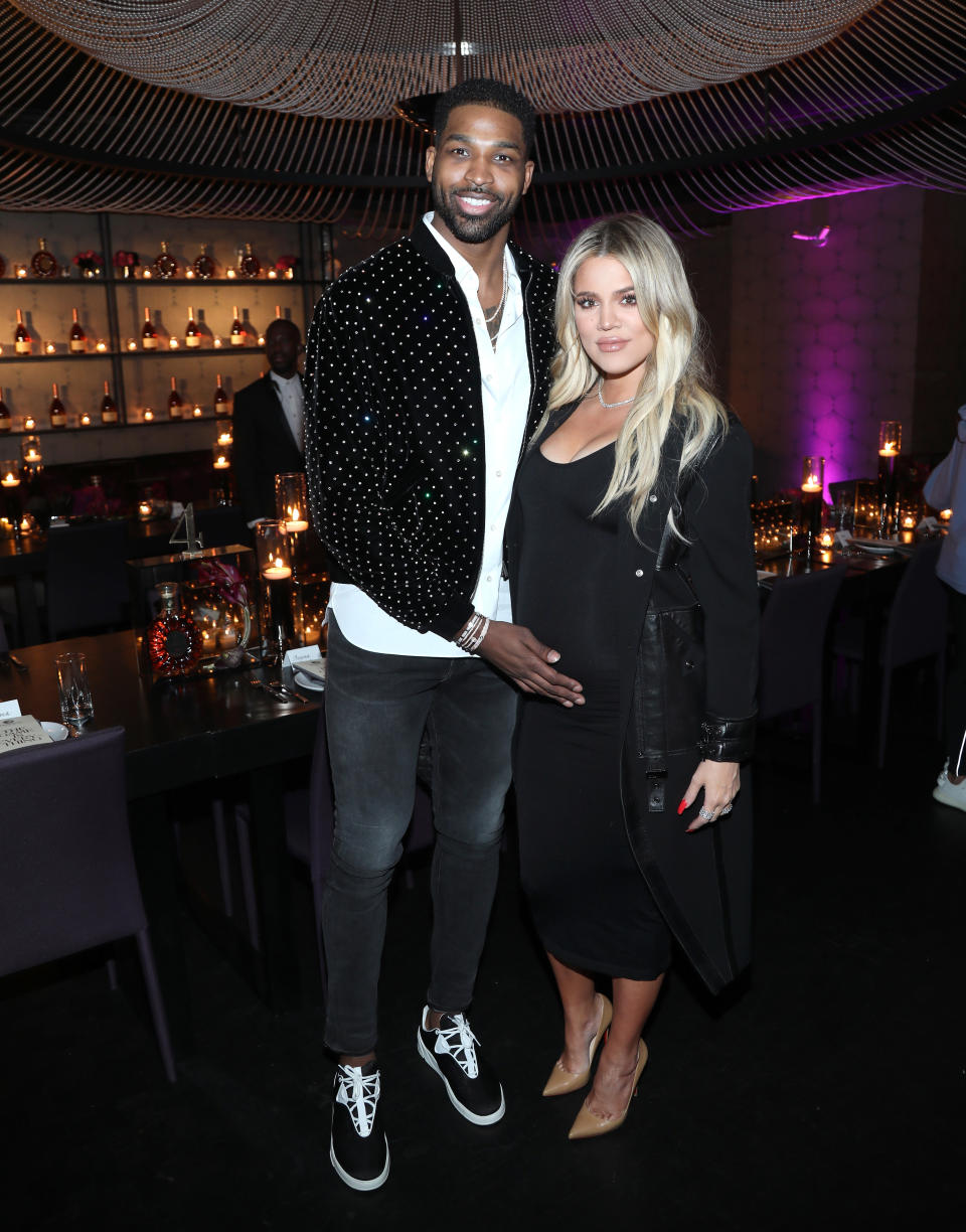 Khloe is reportedly giving things another go with baby daddy Tristan Thompson. Source: Getty