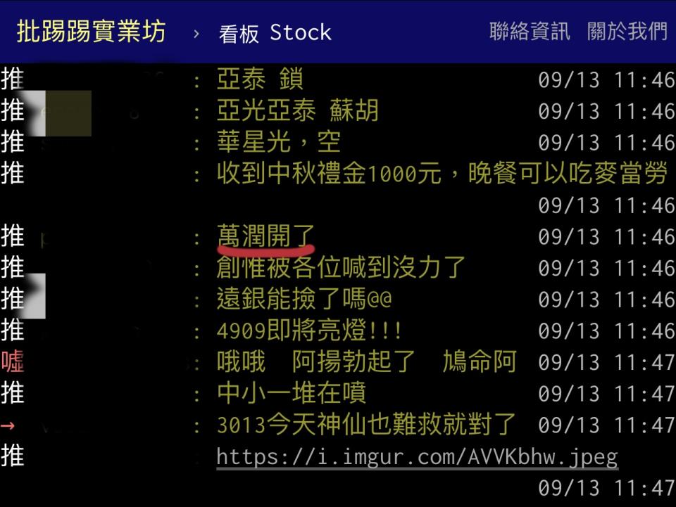 網友ptt討論萬潤。圖/取自Getty images
