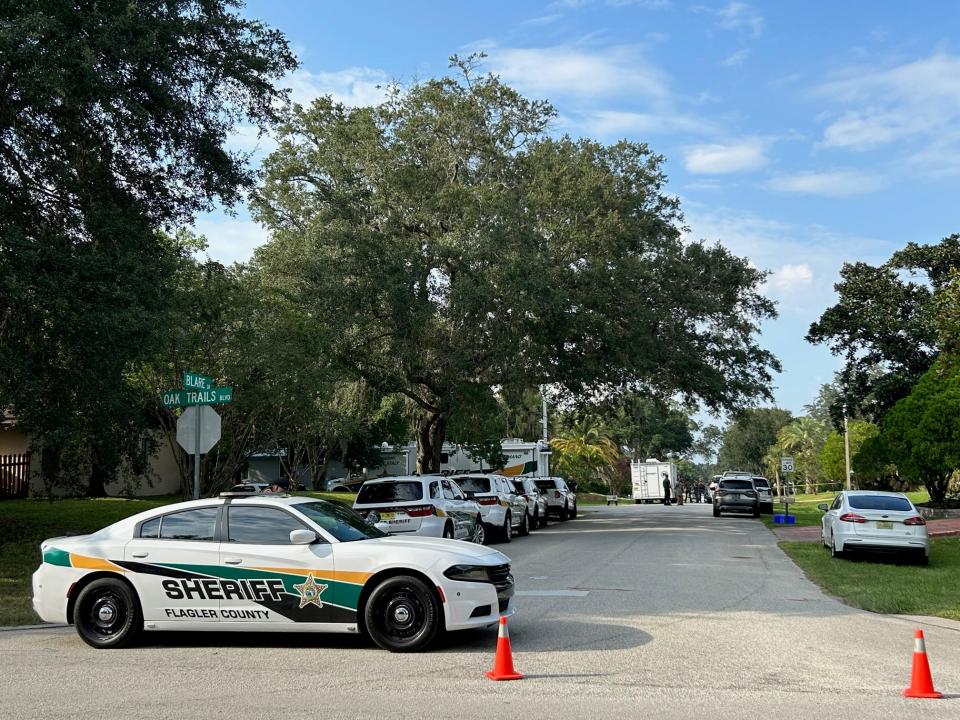 Flagler County Sheriff's Office and the St. Johns County Sheriff's Office bomb squad checked on a report that there were possibly hand grenades at a house at 20 Blare Drive in Palm Coast.