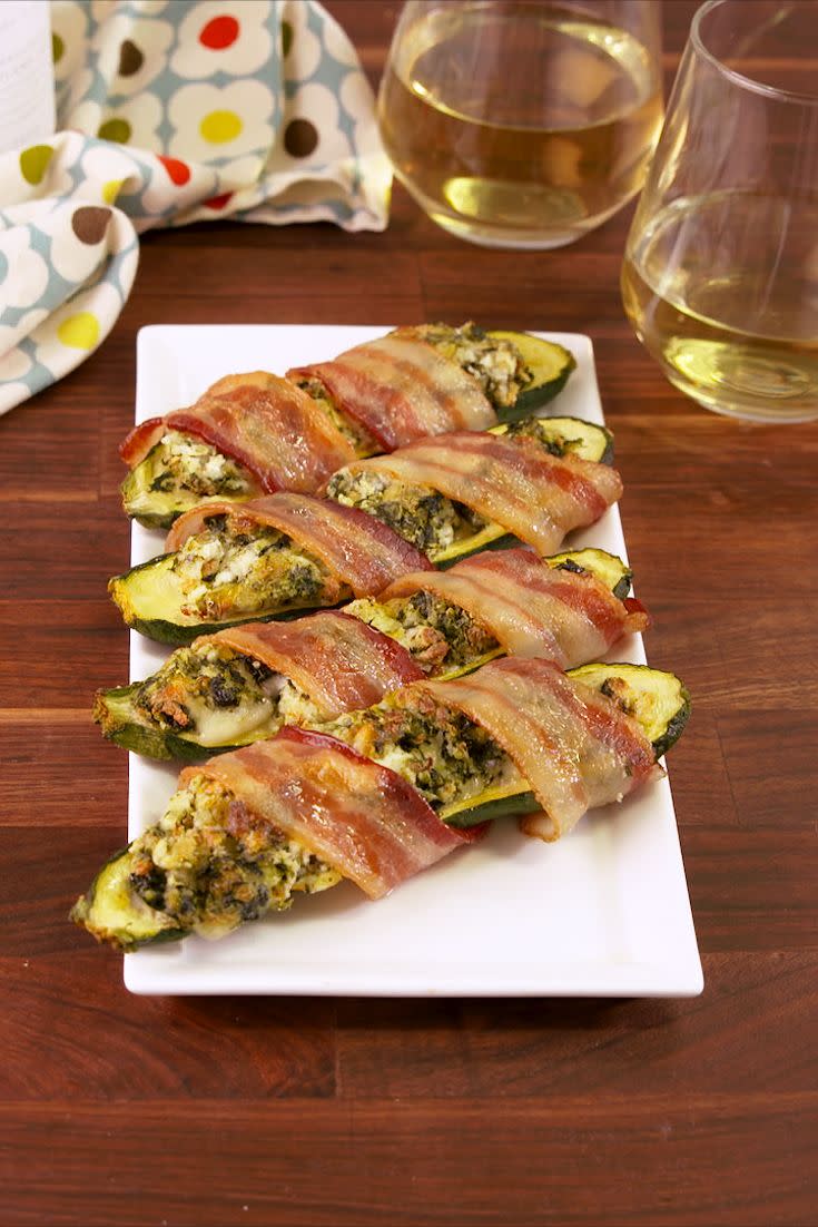 Bacon-Wrapped Stuffed Zucchini