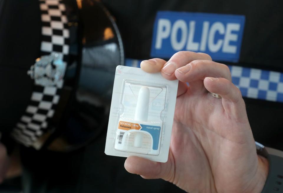 All Police Scotland officers carry Naloxone – a life-saving treatment to reverse opioid overdose (Andrew Milligan/PA) (PA Archive)