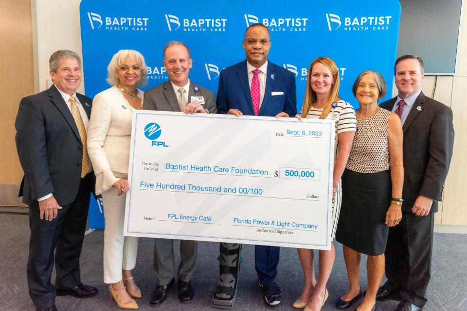 Florida Power & Light has announced a historic $500,000 gift to the Baptist Health Care Foundation to support the new Baptist Hospital campus.