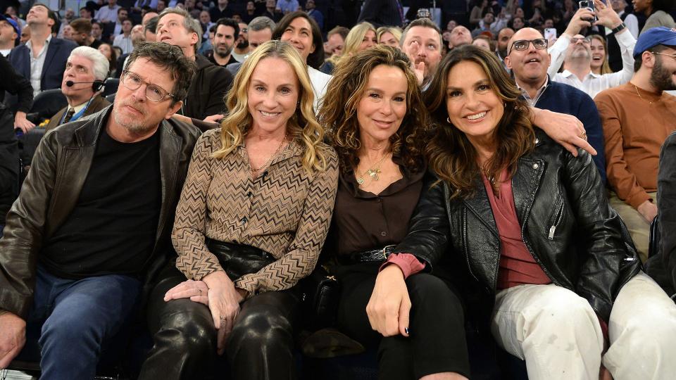 michael j fox tracy pollan jennifer grey mariska hargitay new york knicks