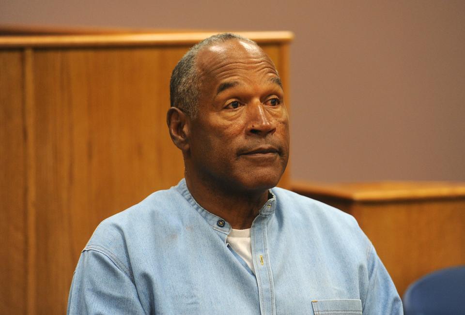 O.J. Simpson during a parole hearing in 2017.