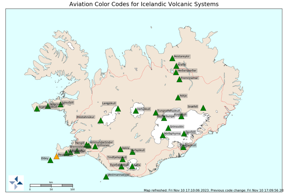 Iceland is a country peppered with volcanic sites (Icelandic Met Office)