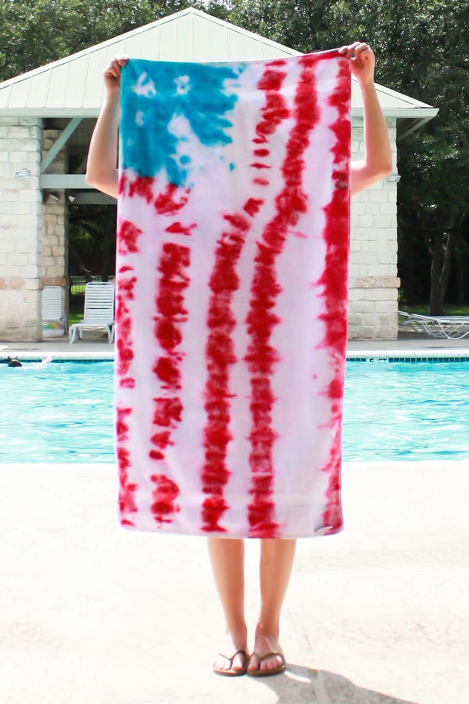 Patriotic Tie Dye Towel