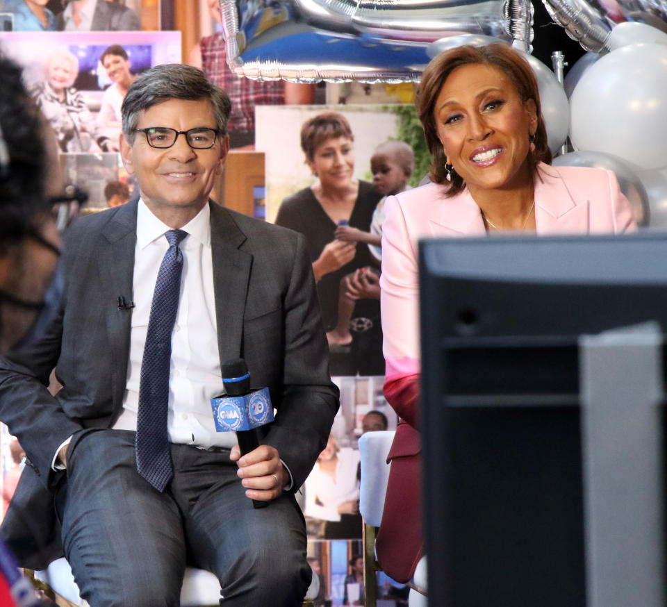 George Stephanopoulos and Robin Roberts