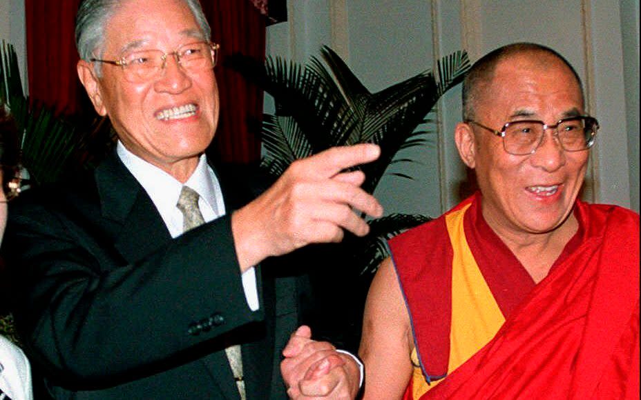 With the Dalai Lama in 1997 - Sam Yeh/AFP