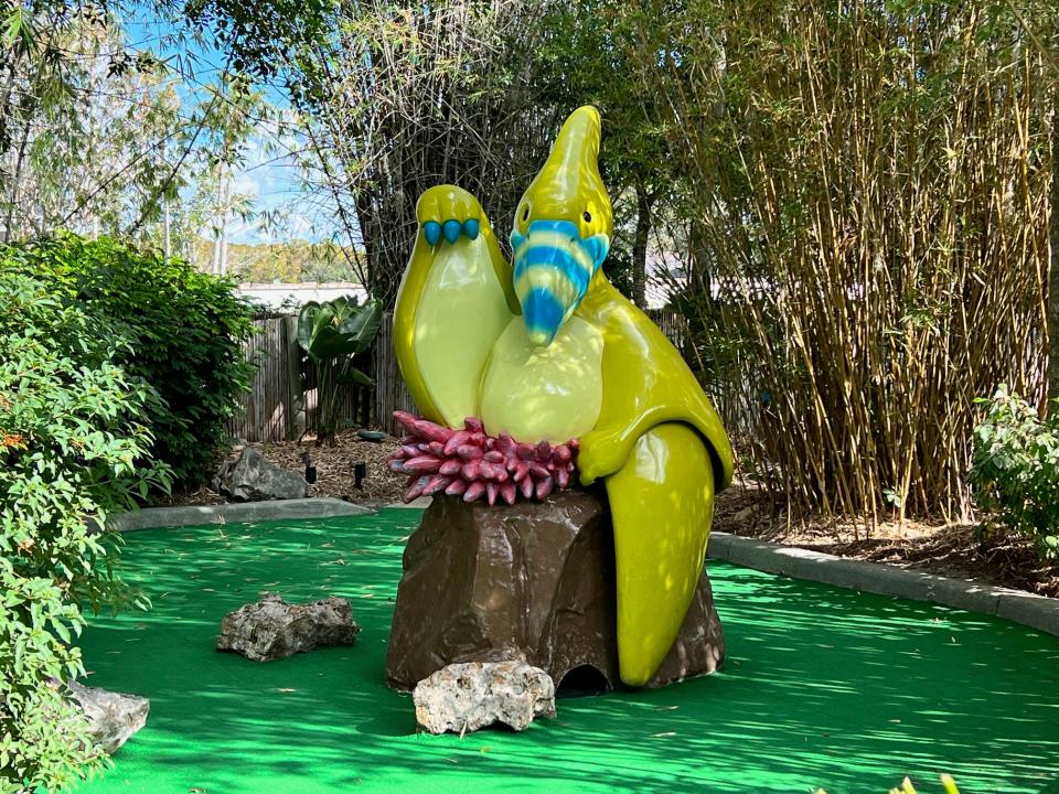 Marc's DinoPutt is a seven-hole miniature golf course with animatronic dinosaurs. It was built by Universal Orlando Resort employees and continues to be maintained by volunteers from Universal.