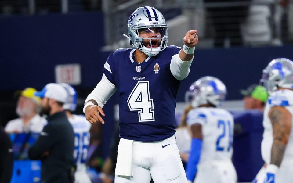 Quarterback Dak Prescott led Dallas to its fourth NFC East title since 2016. The Cowboys will host Green Bay in the first round of the playoffs Sunday in Arlington.