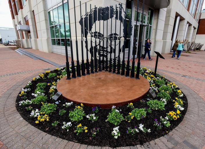 The New Rosa Parks Memorial was unveiled during a Rosa Parks Day ceremony at the Troy University Rosa Parks Library and Museum in downtown Montgomery, Ala., on Wednesday December 1, 2021.