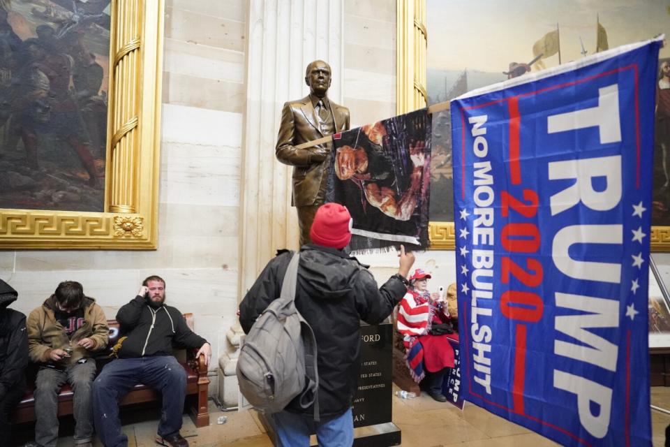 Protesters storm the U.S. Capitol on Jan. 6, 2021.