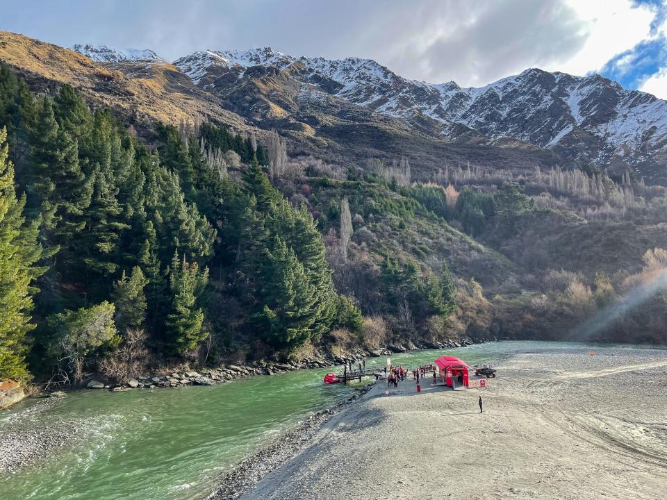 The Shotover Jet in Queenstown, New Zealand.