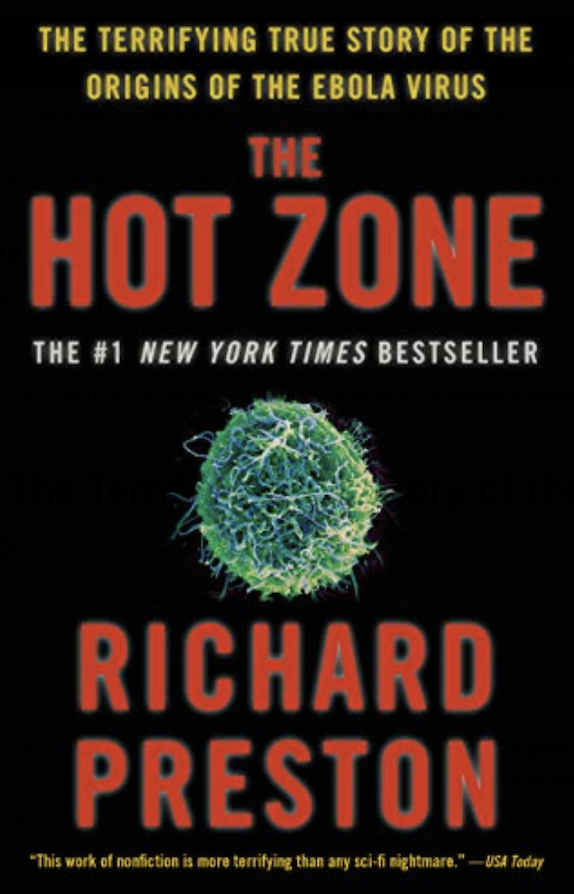 Cover art for "The Hot Zone" by Richard Preston.