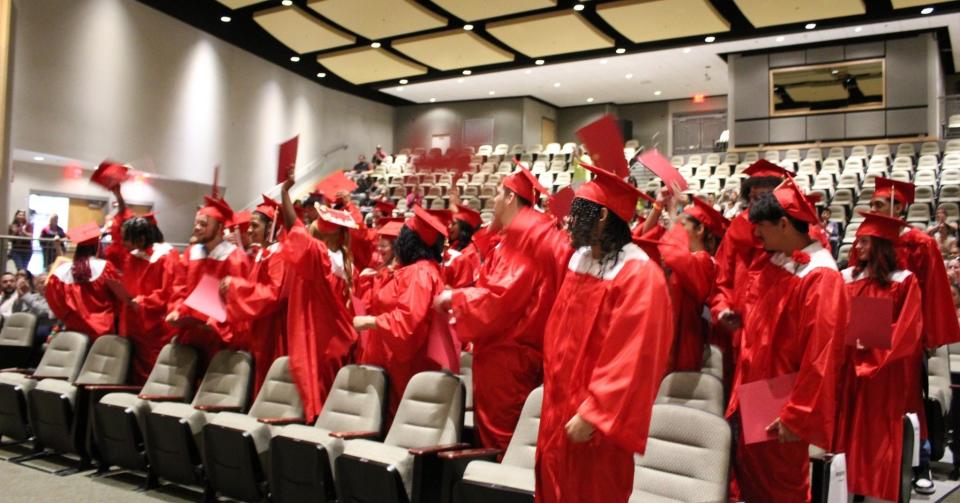 Whaling City Jr./Sr. High School 2024 graduates are seen at their commencement ceremony on Wednesday, June 5. The grads had the option to also walk at the New Bedford High School graduation on Saturday, June 8, at Keith Middle School.