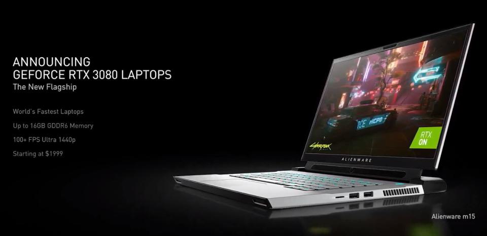 NVIDIA GeForce RTX 3080 laptops