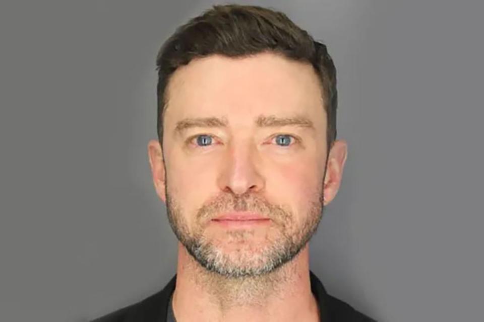 Justin Timberlake’s booking photo (Getty)