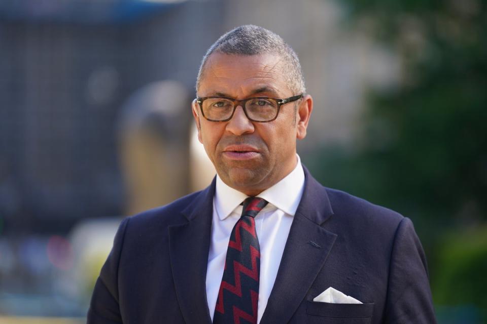 Education Secretary James Cleverly said all students should be proud of their achievements, having studied through the pandemic (Kirsty O’Connor/PA) (PA Wire)