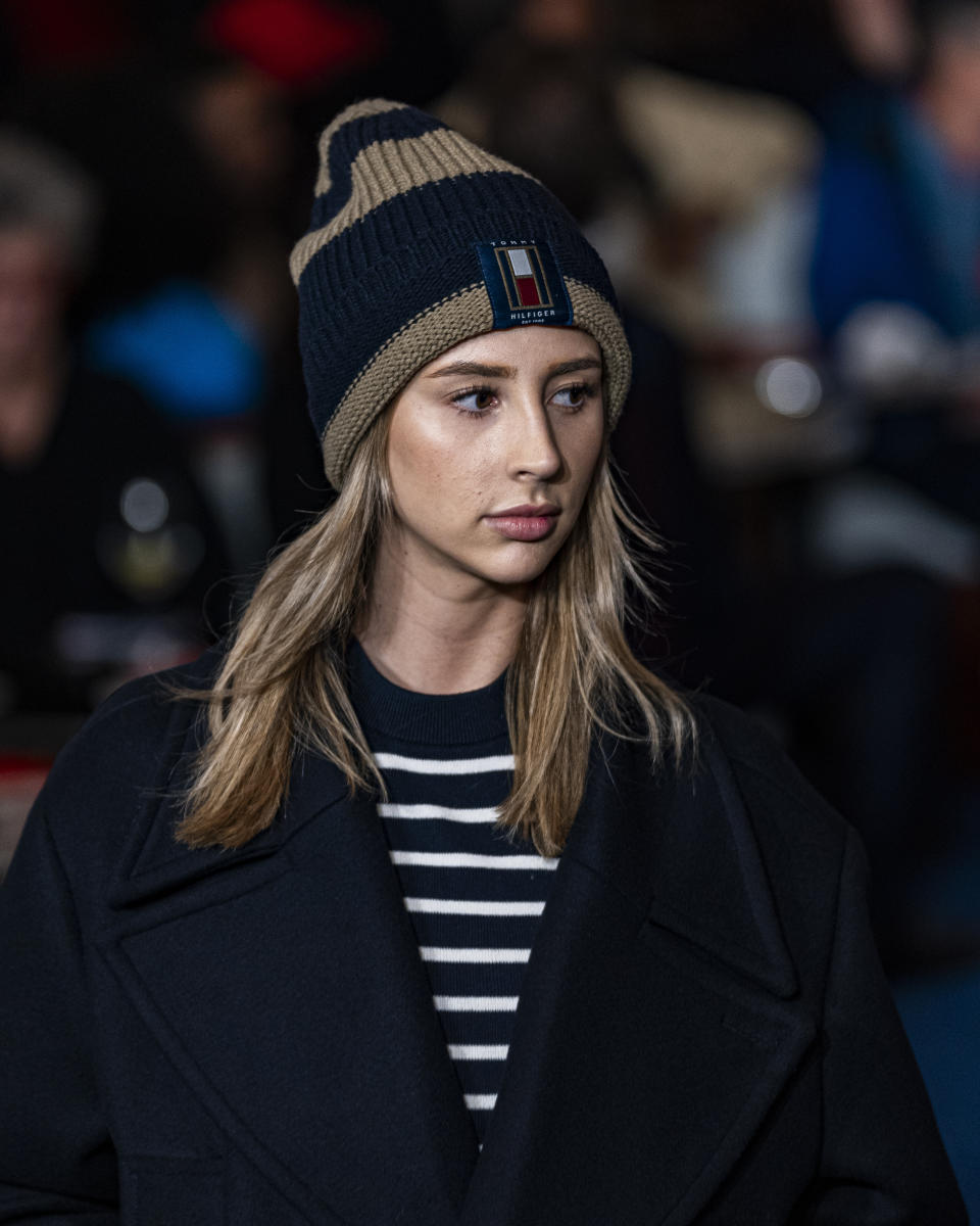 The Tommy Hilfiger collection is modeled during Fashion Week, Friday, Feb. 9, 2024, in New York. (AP Photo/Peter K. Afriyie)