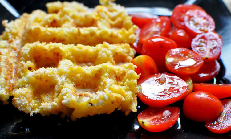 Waffle Iron Mac and Cheese