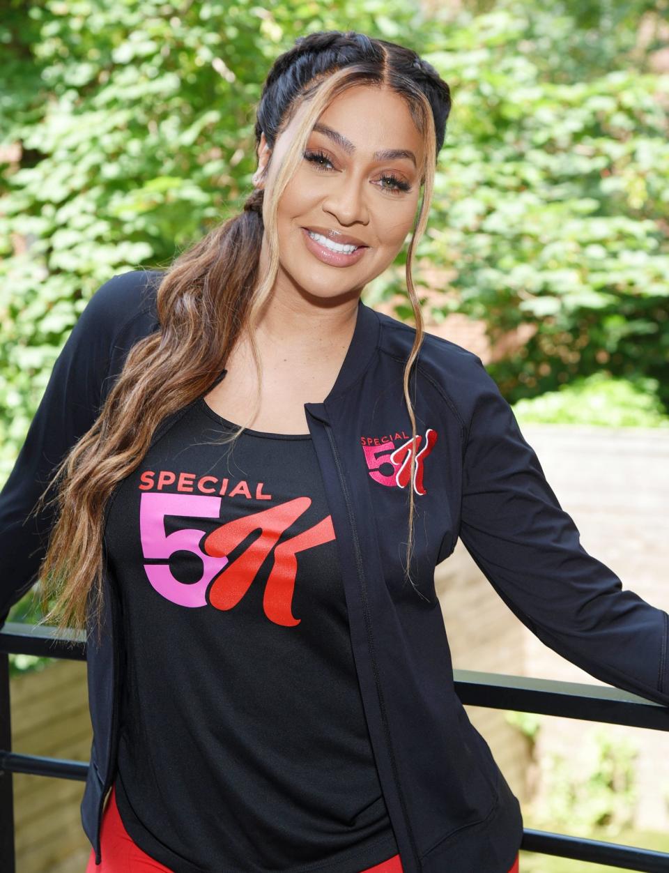 <p>La La Anthony participates in the Special 5K, a virtual race created by Kellogg's Special K and Black Girls RUN! that supports Feeding America.</p>