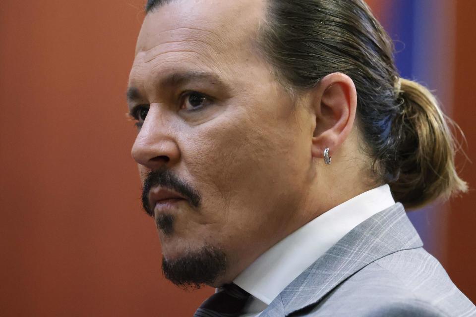 Johnny Depp appears in court for libel trial against Amber Heard on May 26.