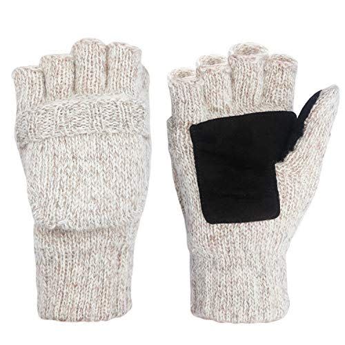 5) Suede Thinsulate Thermal-Insulated Mittens