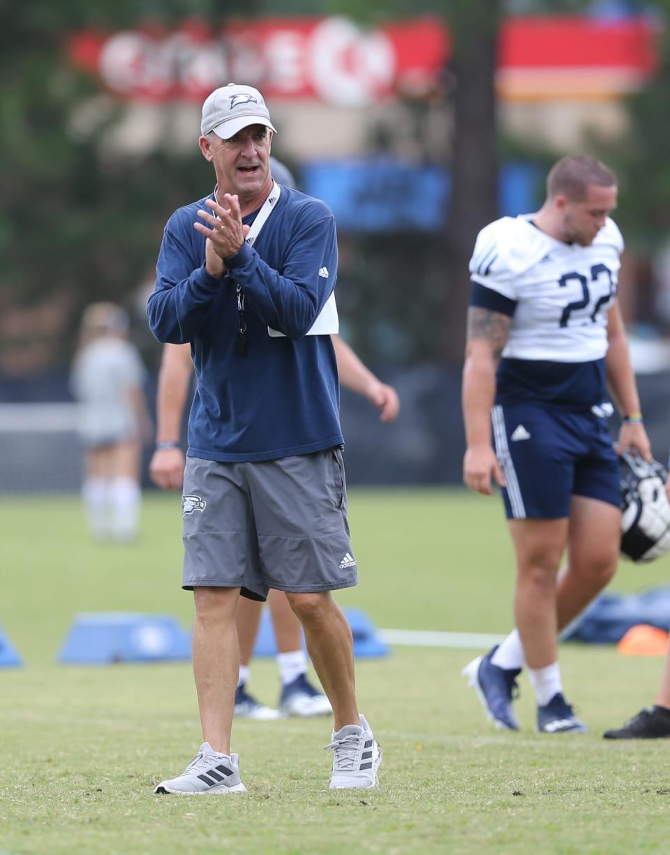 Doug Ruse as Georgia Southern's offensive coordinator and quarterbacks coach.