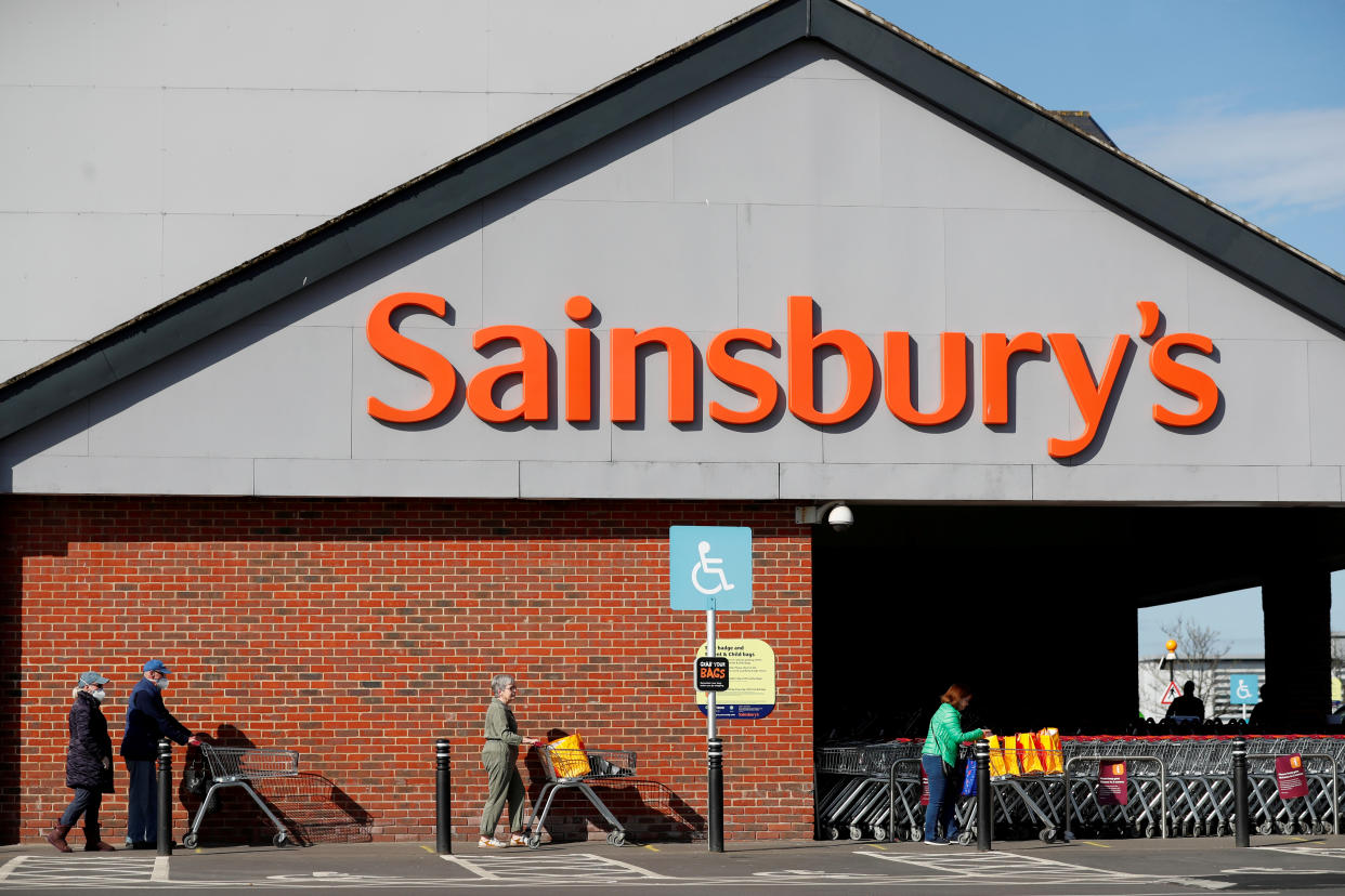 Sainsbury's stock jumped 15% on Monday after speculation the company could become a target for privae equity takeover. Photo: Lee Smith/Reuters