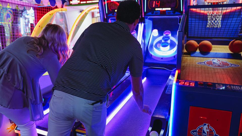 The Arcade at Downtown OWA is connected to the Groovy Goat and is open to the public.