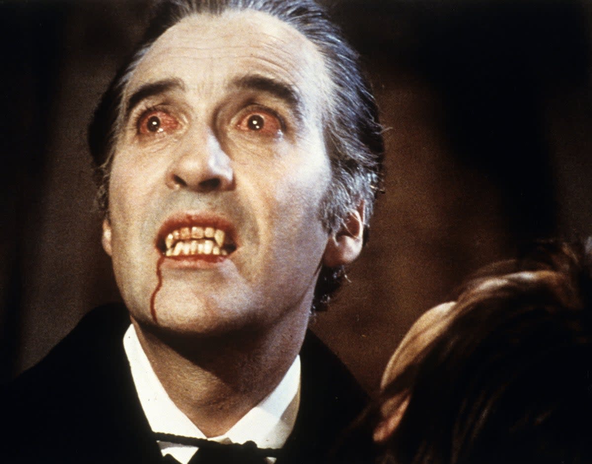 Christopher Lee’s iconic silent portrayal of Dracula in the 1958 film was not always the plan (Hammer/Warner Bros/Kobal/Shutterstock)