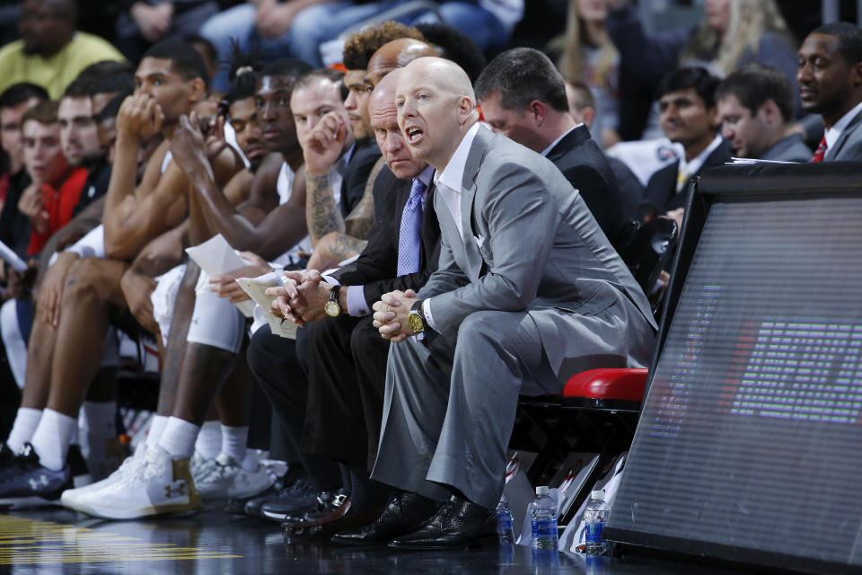 Mick Cronin traded barbs with Chris Mack after Xavier’s 89-76 victory over Cincinnati. (Getty)