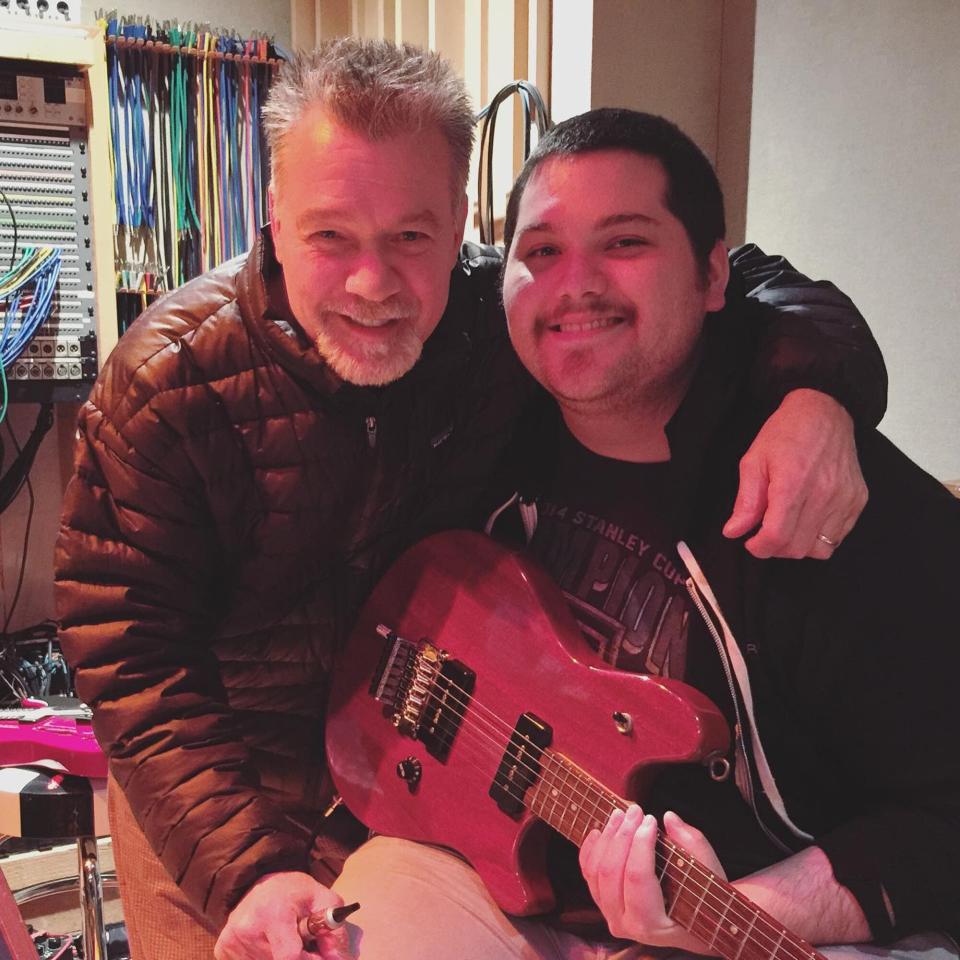 Eddie Van Halen and Wolfgang Van Halen
