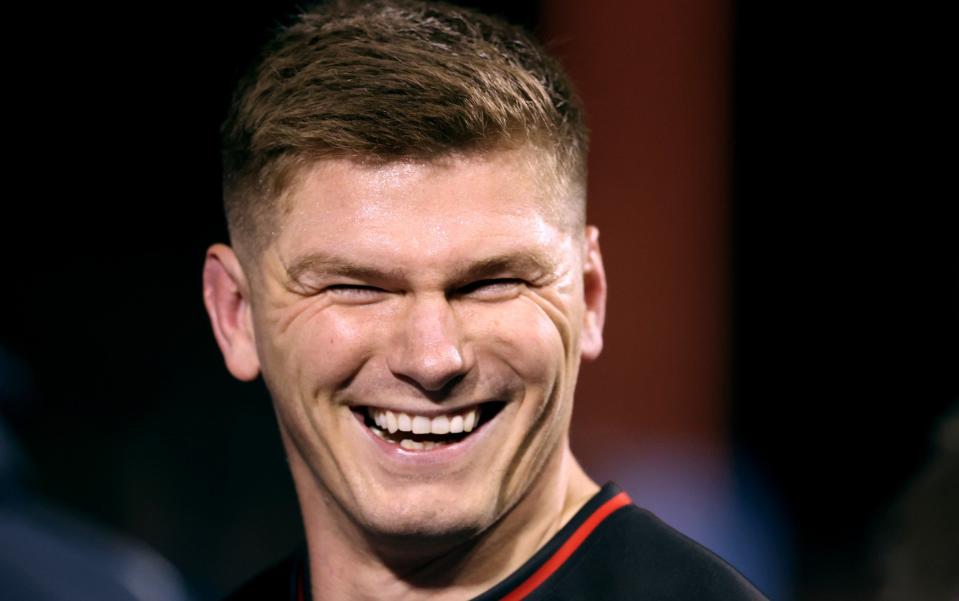 Owen Farrell smiles