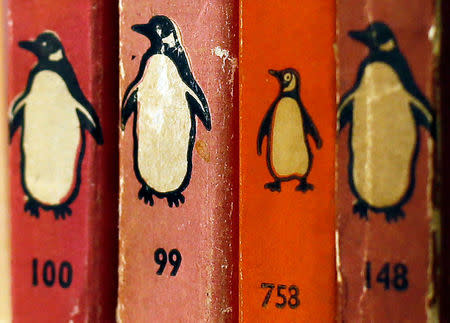 FILE PHOTO: Penguin books are seen in a used bookshop in London, Britain, October 29, 2012. REUTERS/Stefan Wermuth/File Photo