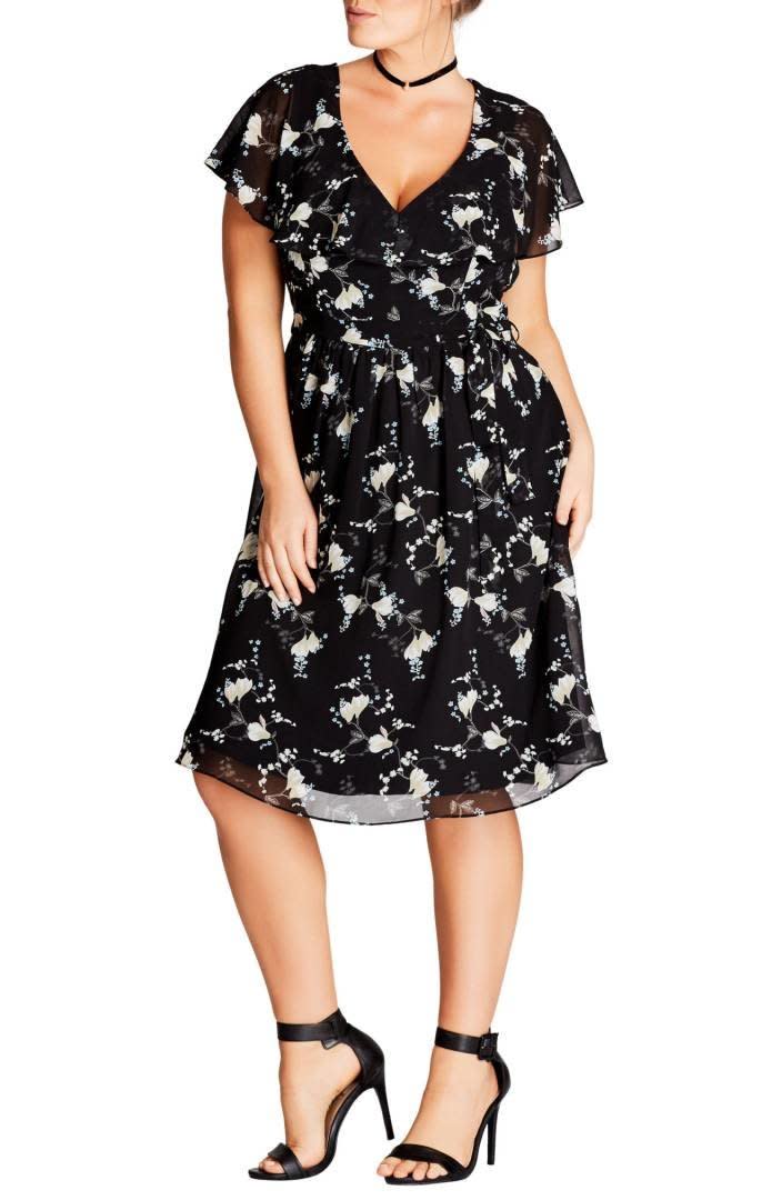 Shop it <strong><a href="http://shop.nordstrom.com/s/city-chic-climbing-blossom-dress-plus-size/4719255?origin=coordinating-4719255-0-3-PDP_1-recbot-fbt_similar_items&amp;recs_placement=PDP_1&amp;recs_strategy=fbt_similar_items&amp;recs_source=recbot&amp;recs_page_type=product" target="_blank">here</a></strong>.
