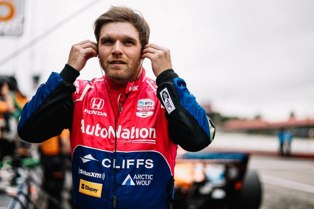 Filling in for Simon Pagenaud, who crashed during Saturday's practice and was not yet cleared by IndyCar's medical team for Sunday's race at Mid-Ohio, Conor Daly drove the No. 60 Meyer Shank Racing Honda up to 20th by the checkered flag.