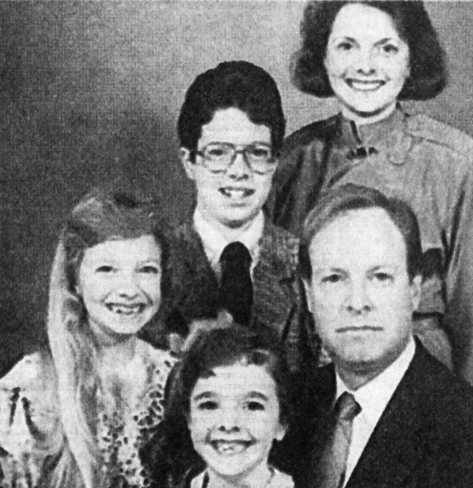 The Shrout family photographed in 1989.