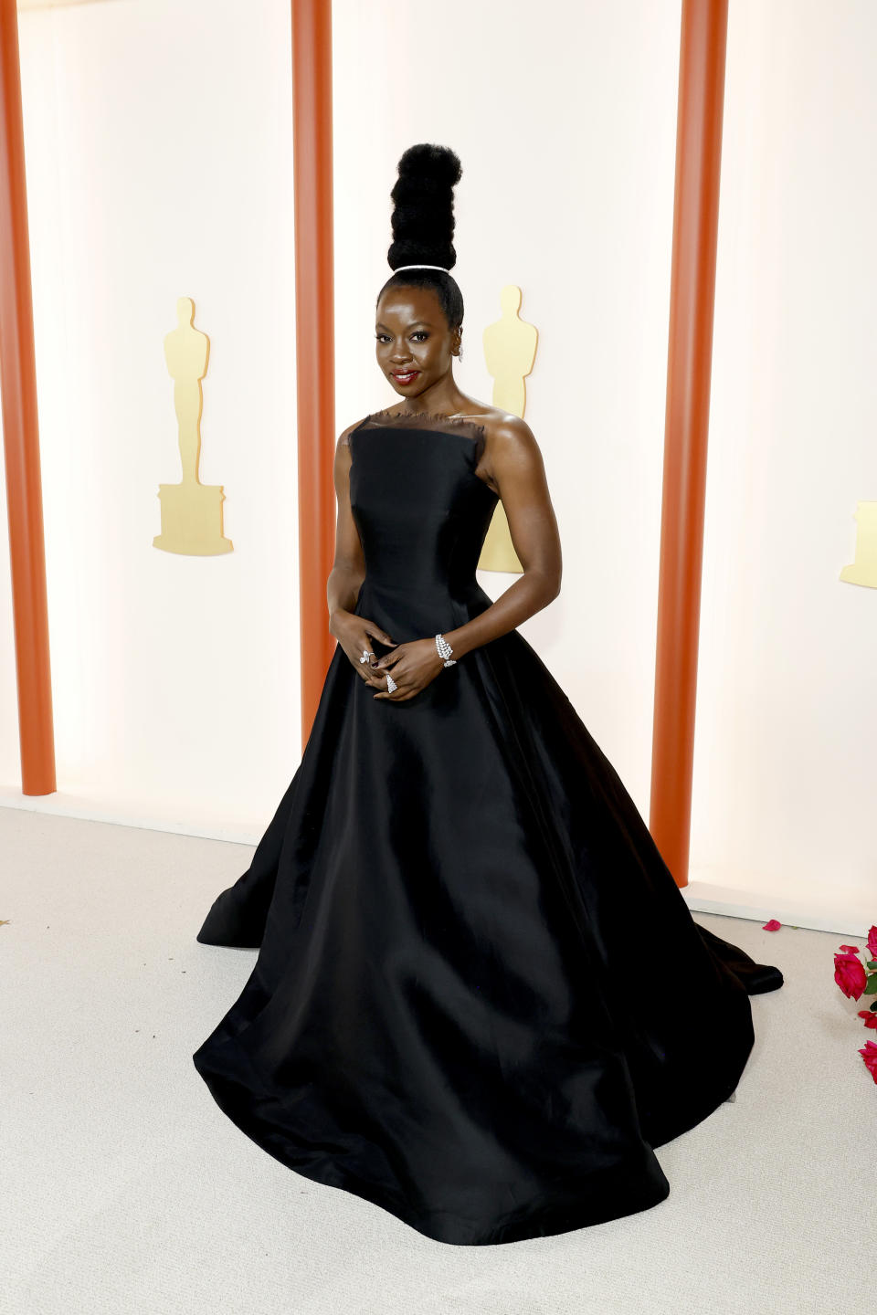 HOLLYWOOD, CALIFORNIA - MARCH 12:  Danai Gurira attends the 95th Annual Academy Awards on March 12, 2023 in Hollywood, California. (Photo by Mike Coppola/Getty Images)