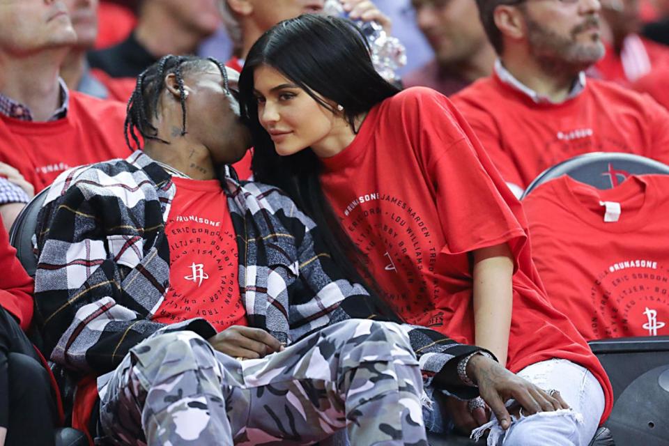 Parents-to-be: Travis Scott and Kylie Jenner (Rex)