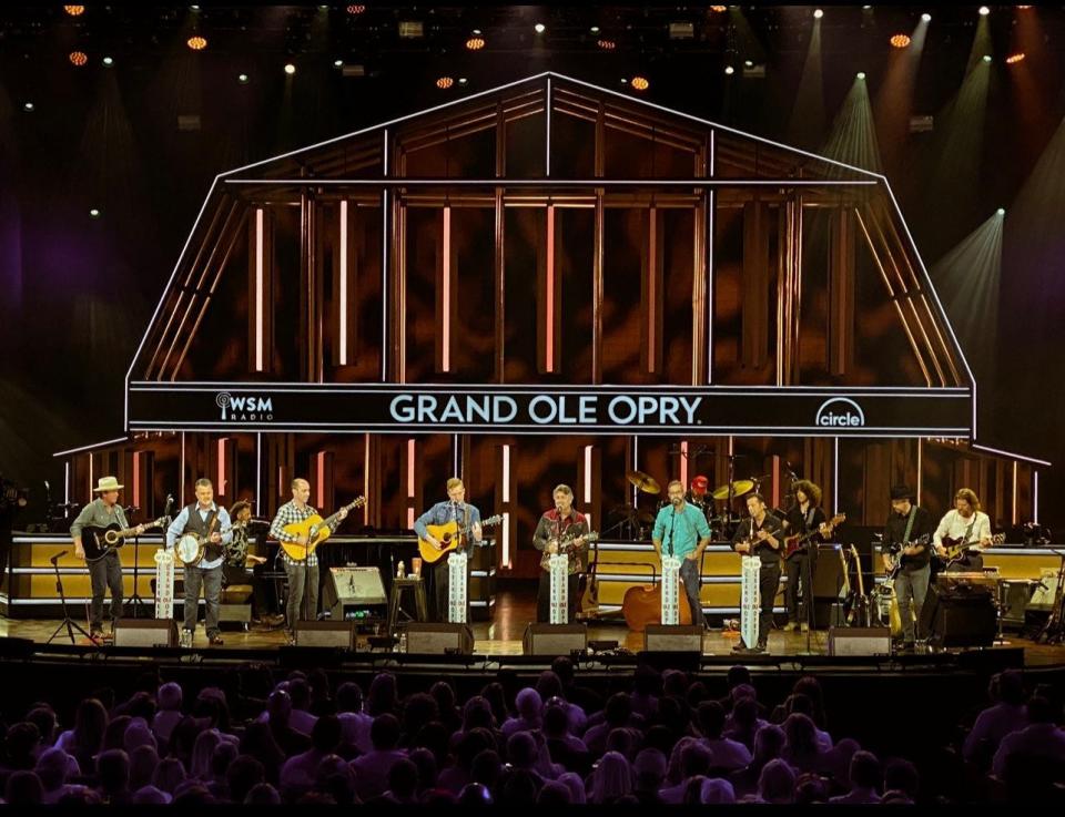 Tyler Childers and the Travelin' McCourys onstage, Grand Ole Opry, Sept. 5, 2023