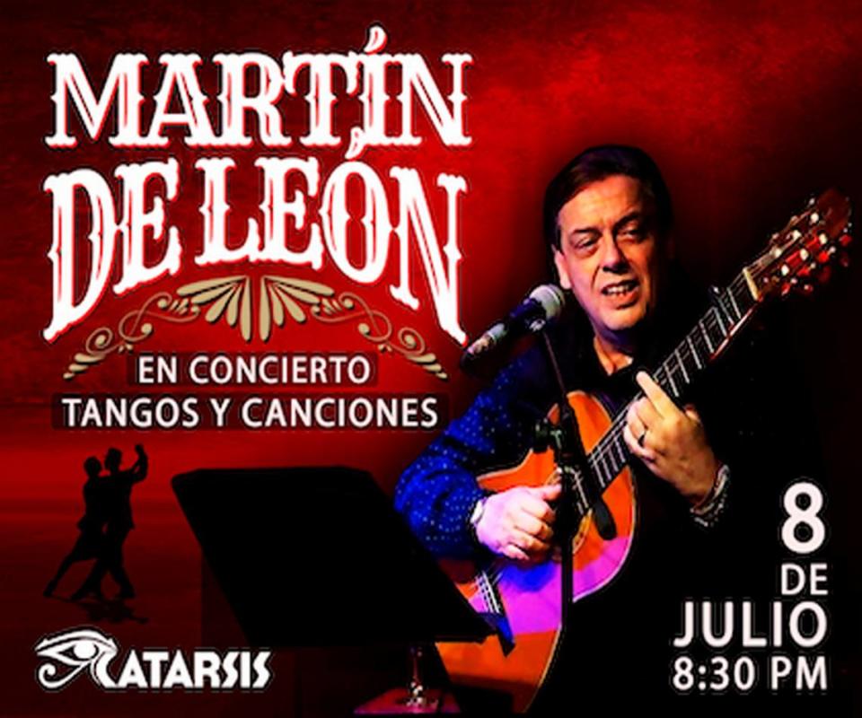 Martín León presenta 'Tangos y canciones' en el Teatro Trail.