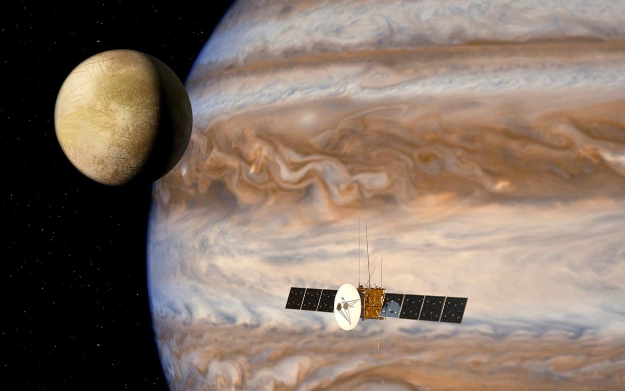 Jupiter Icy Moons Explorer Juice space Solar System mission European Space Agency - Reuters/Nasa/ESA/AOES/Handout