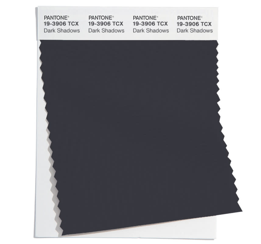 <p>PANTONE 19-3906 TCX Dark Shadows: "a staunch gray that moves with cold precision."</p>