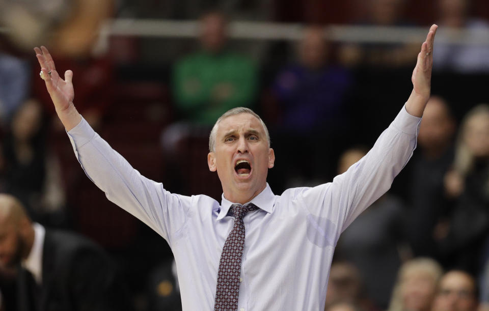 After Arizona State started the season 12-0, head coach Bobby Hurley has seen them lose four of their last six games. (AP)