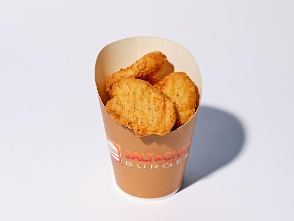 The Salt and Char chicken nuggets from Staples Center.