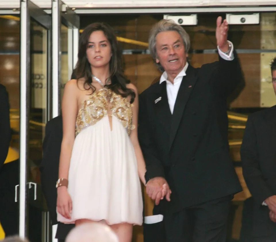 Alain Delon y su hija Anouchka