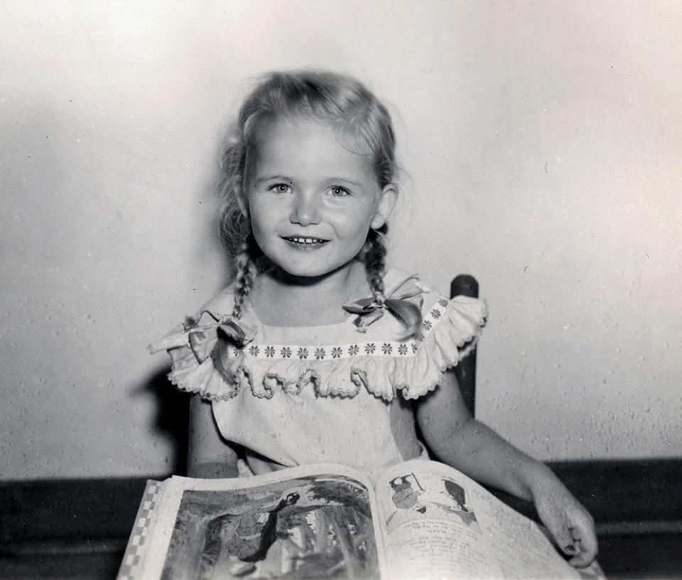 A 4-year-old Perrine in Japan in 1947.
